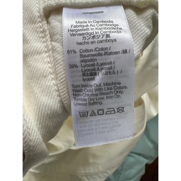 NWT Madewell Harlow Wide Leg Trouser Jeans Airy Denim Pleated VTG Canvas Size 33 - Picture 10 of 10